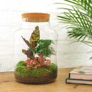 Milky" bottle garden - DIY plant terrarium - 30 cm high