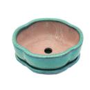 Bonsai cup and saucer Gr. 1 - Green - Haitang/oval -...